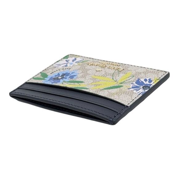 Kate Spade Spade Flower Slim Cardholder Wallet Blazer Blue Floral NWT $89 - Picture 3 of 5